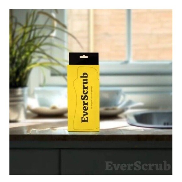 EverScrub All Purpose Silicone Sponges 2 Pack Easy To Clean Sponge, New In Box - Picture 7 of 9